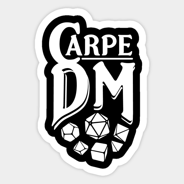 Carpe DM Dice Sticker by OfficialTeeDreams